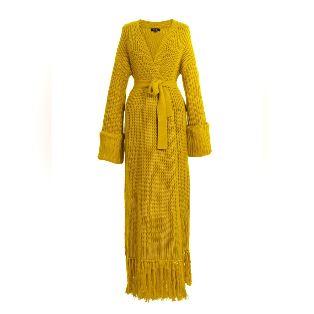 Hanifa Miya Knit Cardigan Maxi Dress